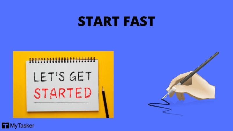 start fast to break initial resistance